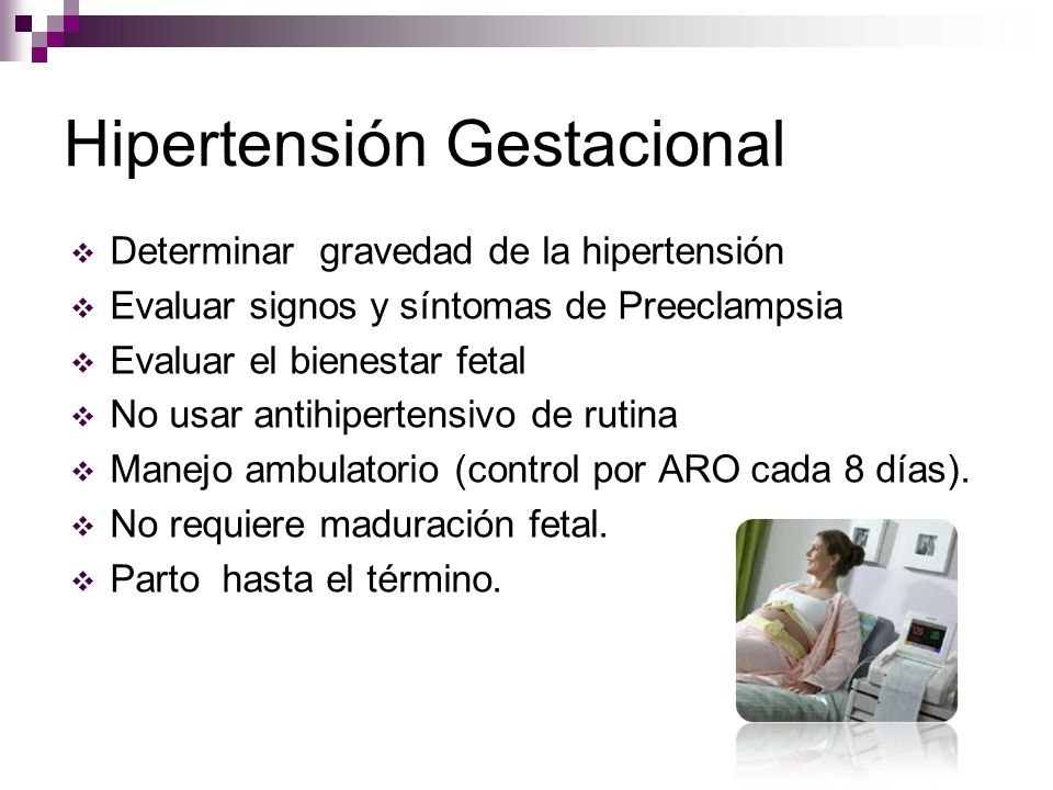 Definir hipertensión gestacional e inducción
